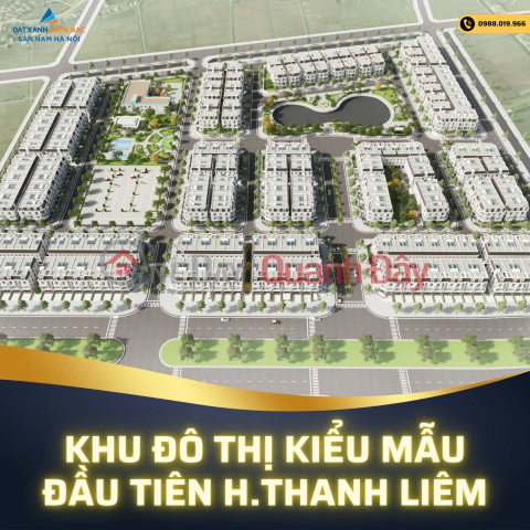 Open for sale of model urban area Tan Thanh Elite City, Ha Nam. Near the new administrative center of Thanh Liem district, near _0