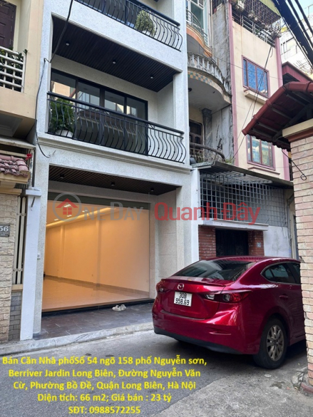 House for sale in Nguyen Son, Berriver Jardin Long Bien, Nguyen Van Cu Street, Bo De Ward, Long Bien District, Hanoi. Sales Listings