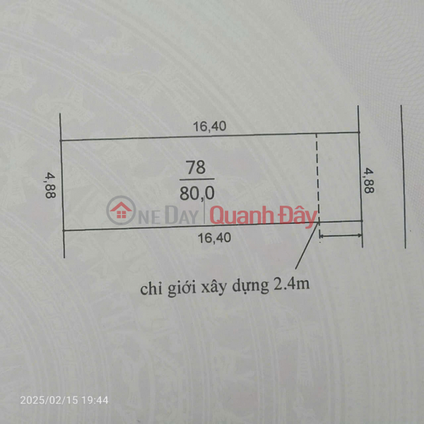 FOR SALE BY OWNER – AUCTION AREA X2, DONG NHAN – HAI BOI (Vinh Thanh) Sales Listings