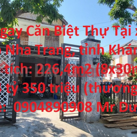 Sở Hữu Ngay Căn Biệt Thự Tại Vĩnh Trung – Nha Trang, Giá Cực Rẻ _0