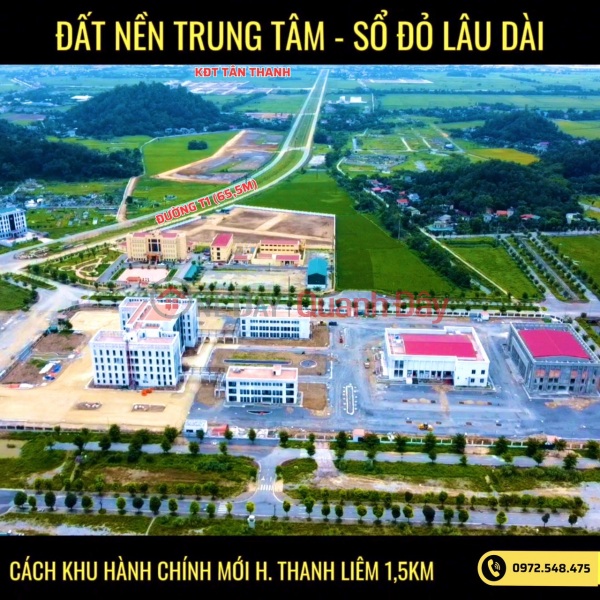 Ra mắt KĐT Tân Thanh-Thanh Liêm-Hà Nam cạnh khu hành chính mới Niêm yết bán