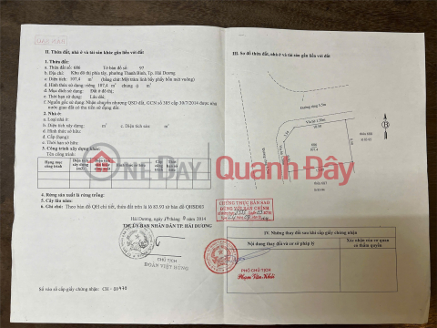 Đất lô góc 21m mặt tiền khu đô thị Vạn Phúc view bồn hoa Phường Thanh Bình, Thành phố Hải Dương _0