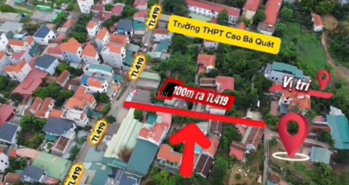 HOT - Unique corner plot with two street frontages, 80m2, fully residential land - Near industrial zone - Adjacent to National Highway 419 Sales Listings