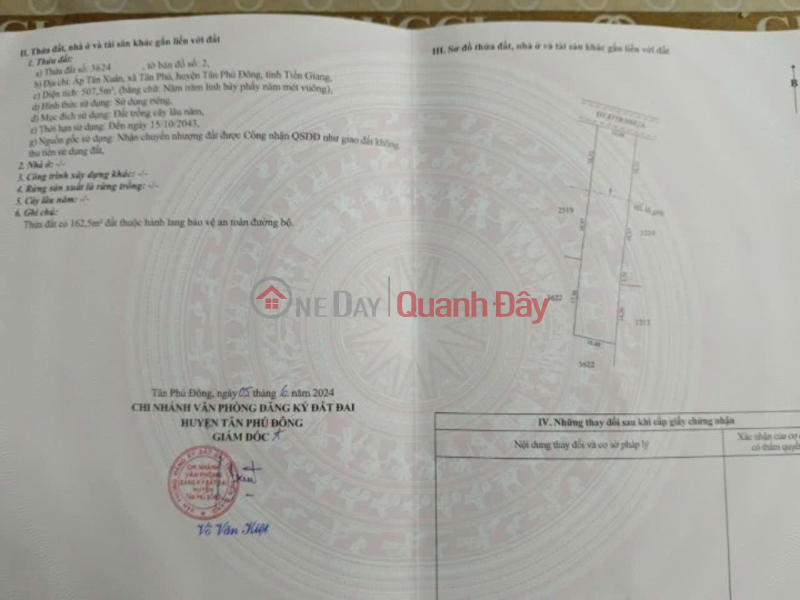 Property Search Vietnam | OneDay | Residential | Sales Listings, Beautiful Land - Good Price - Owner Needs to Quickly Sell House and Land and Rent a Garment Factory in Tan Phu Dong District, Tien Giang Province