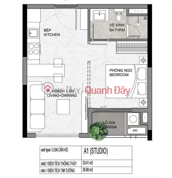 Property Search Vietnam | OneDay | Residential Sales Listings Studio Apartment (long-term ownership) - Area 34.71m2 Pool view