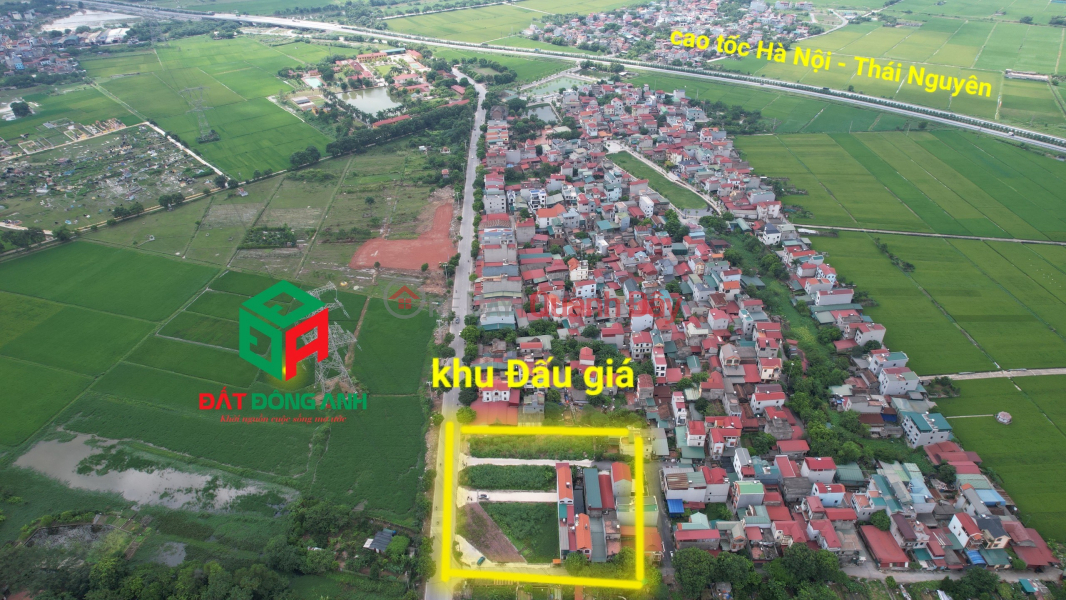 Land for sale at auction in Dinh Trang, Duc Tu - 75m - Right on the business road - Approximately 2 billion Sales Listings