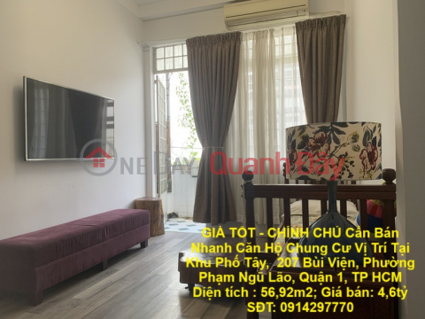 GOOD PRICE - OWNER Needs to Sell Quickly Apartment Located in District 1, HCMC _0