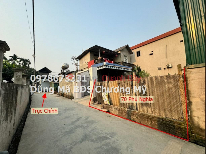 PRICE ONLY 1TY8 TO OWN 70M LAND LOT IN PHU NGHIA INDUSTRIAL PARK-CHUONG MY Sales Listings