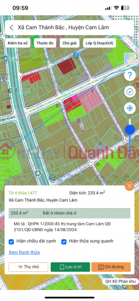 Gia đình cần sang nhượng lại lô đất tại trung đô thị mới Cam Lâm, Khánh Hoà Niêm yết bán