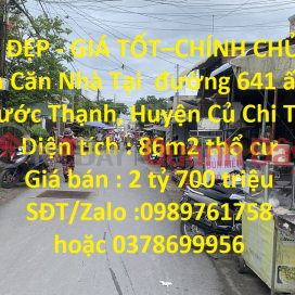 BEAUTIFUL HOUSE - GOOD PRICE - ORIGINAL SELLING A House In Cu Chi District - Ho Chi Minh City _0