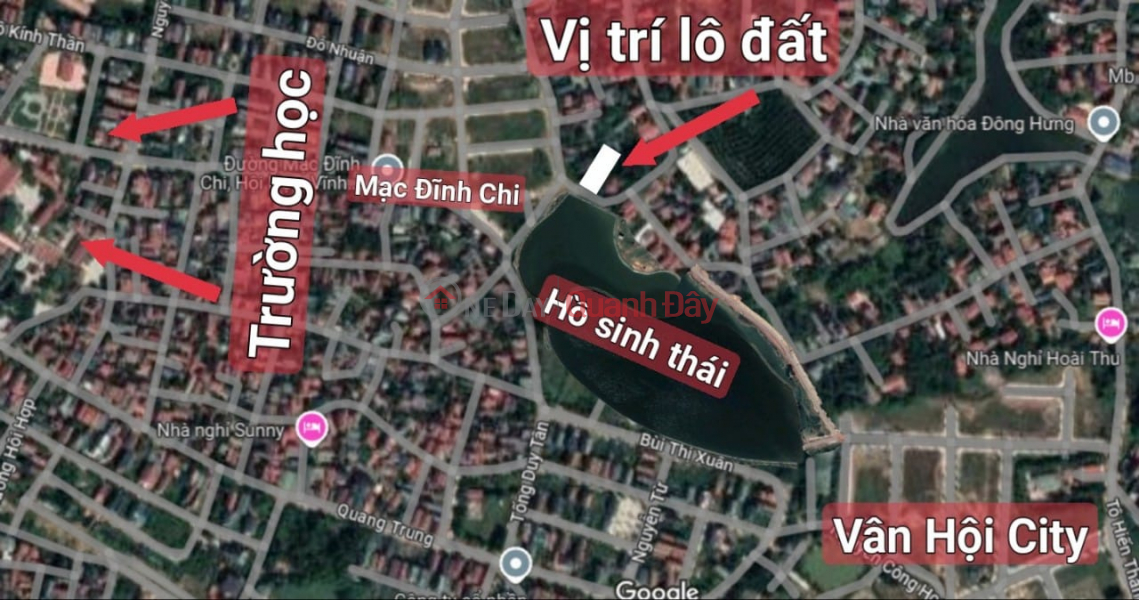 bán đất mặt đ.Mac Dinh Chi 1,55 ty Niêm yết bán