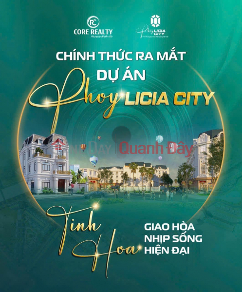 CHÍNH THỨC RA MẮT DỰ ÁN VÀ NHẬN BOOKING DỰ ÁN PHOYLICIA CITY Tại TP.Phổ Yên. Niêm yết bán