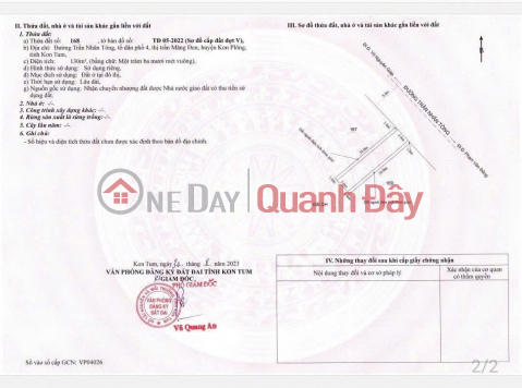 CLOUDS – PRICES HIT ROCK BOTTOM Selling a plot of land with frontage on Tran Nhan Tong street, right in the Our Lady of Mang Den area. _0