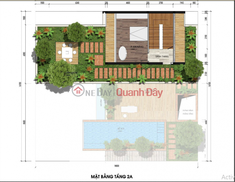 Bán biệt thự Đại Lải, Vĩnh Phúc - sổ đỏ lâu dài xây thô 300m2 view trực diện mặt hồ, có bể bơi Niêm yết bán