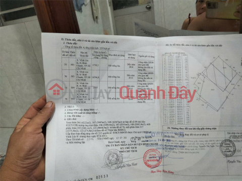 ĐẤT CHÍNH CHỦ GIÁ TỐT - CHÍNH CHỦ CẦN BÁN NHANH lô đất tại huyện Bình Chánh, TPHCM _0