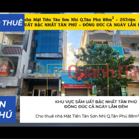 House for Rent on Tan Son Nhi Street, Tan Phu District, 88m², 25 Million VND, in the Busiest Area of Tan Phu. _0