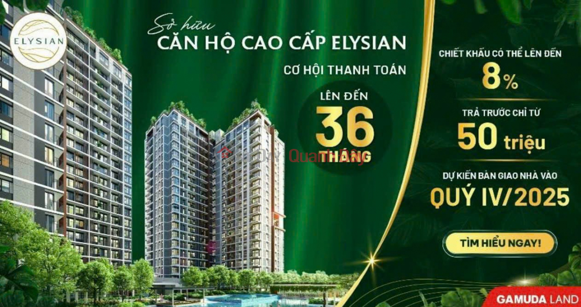 ELYSIAN (căn 2PN - 2WC),thiết kế đặc biệt căn hộ Lainai Niêm yết bán