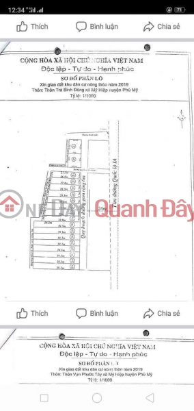 Property Search Vietnam | OneDay | Residential, Sales Listings, OWNER'S LAND - BEAUTIFUL LOCATION Tra Binh Dong Village, My Hiep Commune, Phu My - Binh Dinh