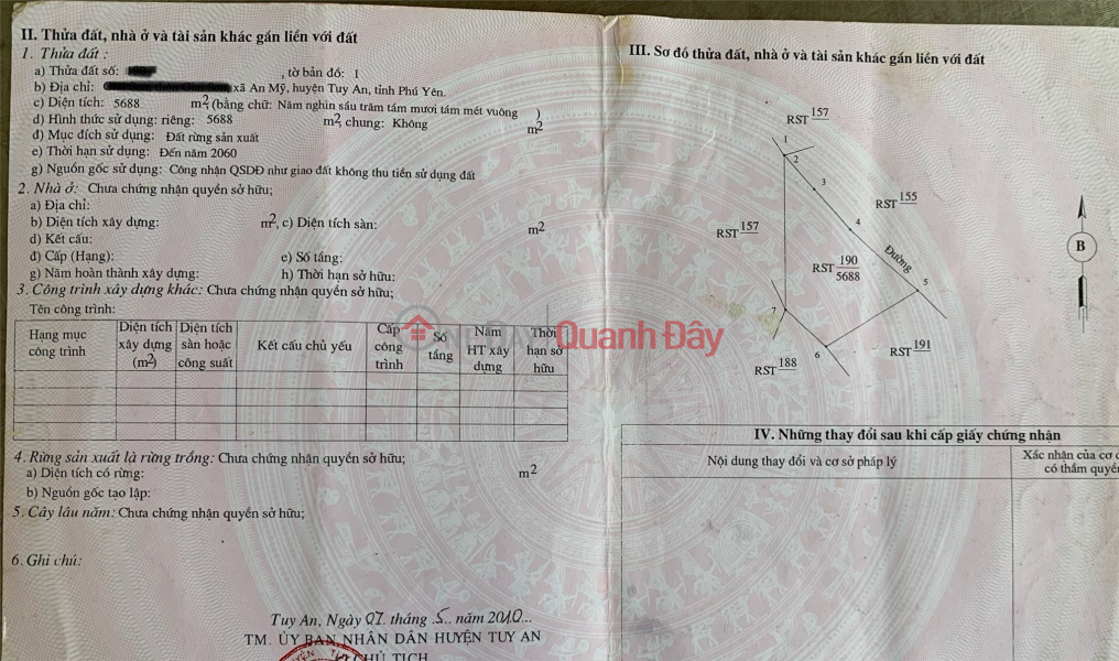 PRIME LAND - GREAT PRICE - Owner Selling Planned Residential Land in Giai Son, An My Commune, Tuy An District, Phu Yen Province Vietnam Sales | đ 2.99 Billion