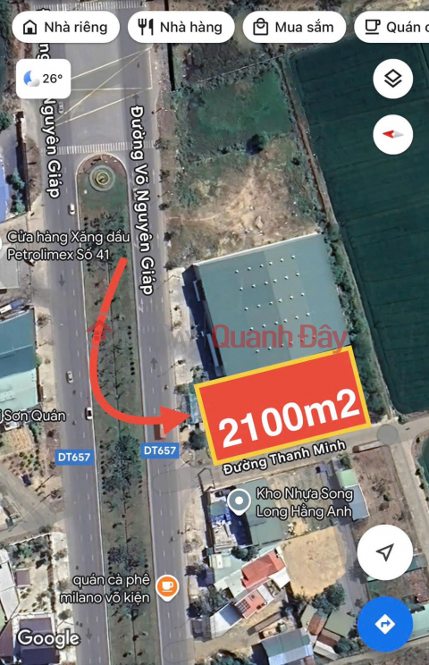 LARGE LAND FOR RENT WITH 3 FRONTS, DIEN AN - DIEN KHANH. _0