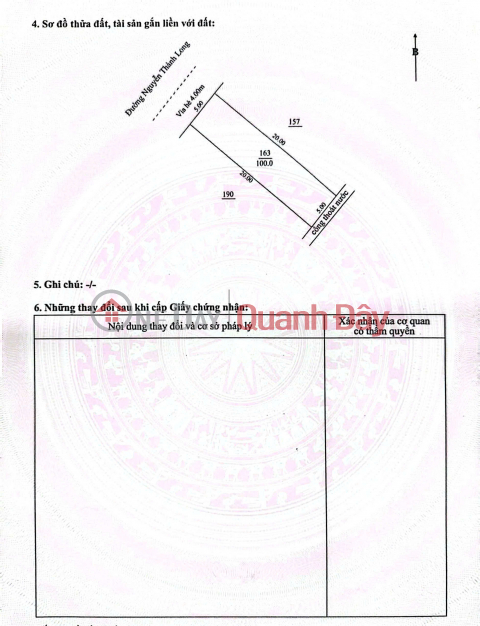 Land for sale on Nguyen Thanh Long street - near ORI GARDEN apartment complex _0