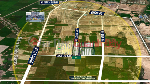 Land in the center of Bau Bang, price 950/100m2, ready to transfer title immediately _0