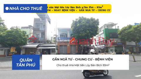Cho thuê nhà Mặt tiền Lũy Bán Bích 93m² - NGANG GẦN 7M - 20TRIỆU _0