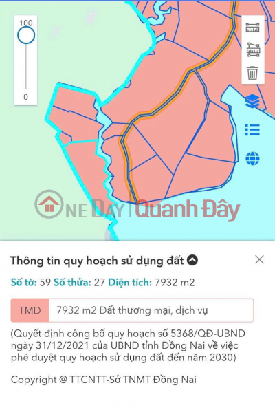 QUICK SALE OF LAND IN A GOOD LOCATION IN Phu Ly Commune, Vinh Cuu, Dong Nai, Vietnam | Sales, đ 4.36 Billion