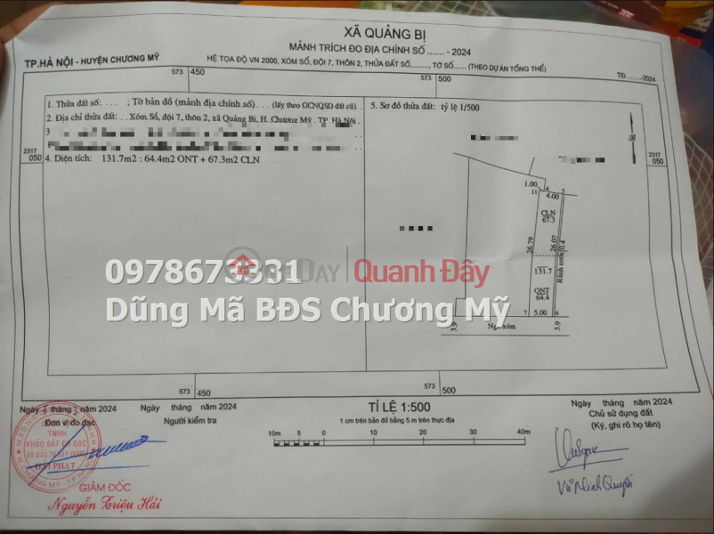 Property Search Vietnam | OneDay | Residential, Sales Listings | PRICE ONLY 3TY6 TO OWN A LOT OF LAND IN QUANG BI-CHUONG MY