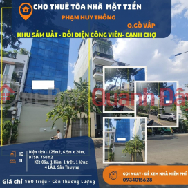 Building for rent on Pham Huy Thong Front, 125m2, 4 FLOORS, WITH ELEVATOR _0