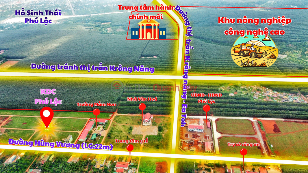 bán đất thổ cư tại Phú lộc - Krong Năng - Đăk Lăk Niêm yết bán