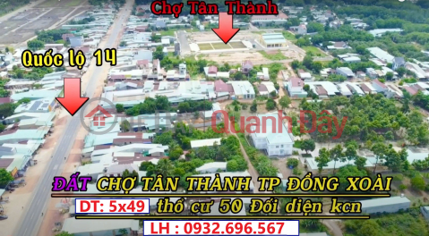 Land Right at Tan Thanh Market Opposite Dong Xoai Industrial Park 1 MT Highway 14 The price is outrageous _0