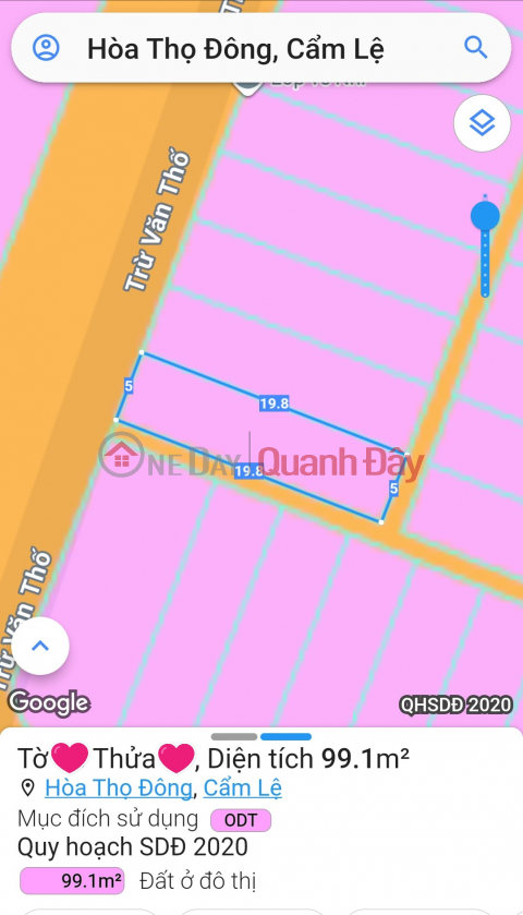 CHỈ VỚI 4 TỶ - SỞ HỮU LÔ ĐẤT MẶT TIỀN TRỪ VĂN THỐ, CẨM LỆ _0