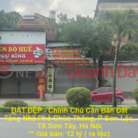 BEAUTIFUL LAND - Owner Needs to Sell Land and Give away Chua Thong Townhouse, Son Loc Ward, Son Tay Town, Hanoi _0