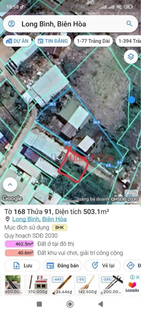 ĐẤT ĐẸP - GIÁ TỐT - CẦN BÁN GẤP Lô Đất Đẹp Khu Đô Thị Tại TP Biên Hòa, Đồng Nai _0