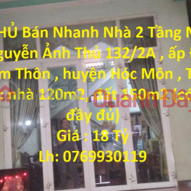 GENERAL Quick Sale House 2 Floors Front Nguyen Anh Thu Street In Hoc Mon-HCM _0