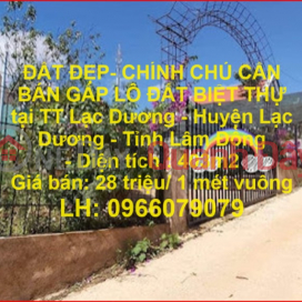 BEAUTIFUL LAND - OWNERS NEED TO SELL VILLA LAND URGENTLY in Lac Duong Town - Lac Duong District - Lam Dong Province _0