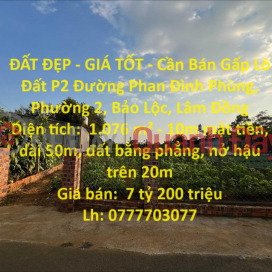 BEAUTIFUL LAND - GOOD PRICE - Urgent Sale Land Lot P2 Phan Dinh Phung Street, Ward 2, Bao Loc, Lam Dong _0