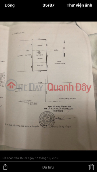 Property Search Vietnam | OneDay | Residential | Sales Listings House for sale facing Avenue 382 Tran Hung Dao, Ward 11, District 5, Ho Chi Minh.