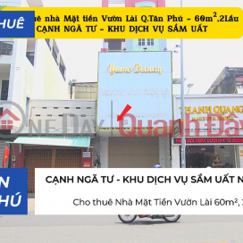 House for rent on Vuon Lai Street, 60m², 2 floors - NEXT TO THE CROSSROAD _0