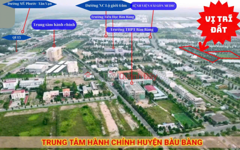 Property Search Vietnam | OneDay | , Niêm yết bán NGỘP CẦN RA GẤP DẤT THỔ CƯ 100% SỔ SẴN Ở TRUNG TÂM BÀU BÀNG
