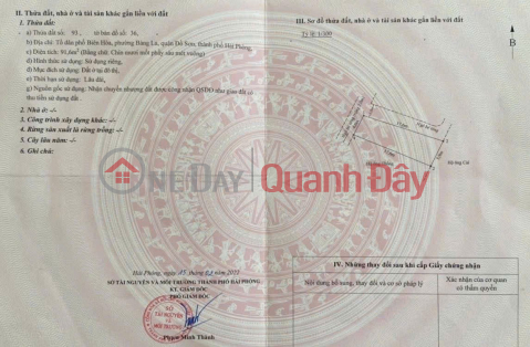 Lô góc hiếm giá chỉ hơn 1 tỷ trung tâm Bàng La, Đồ Sơn ZALO 0567 222 555 _0