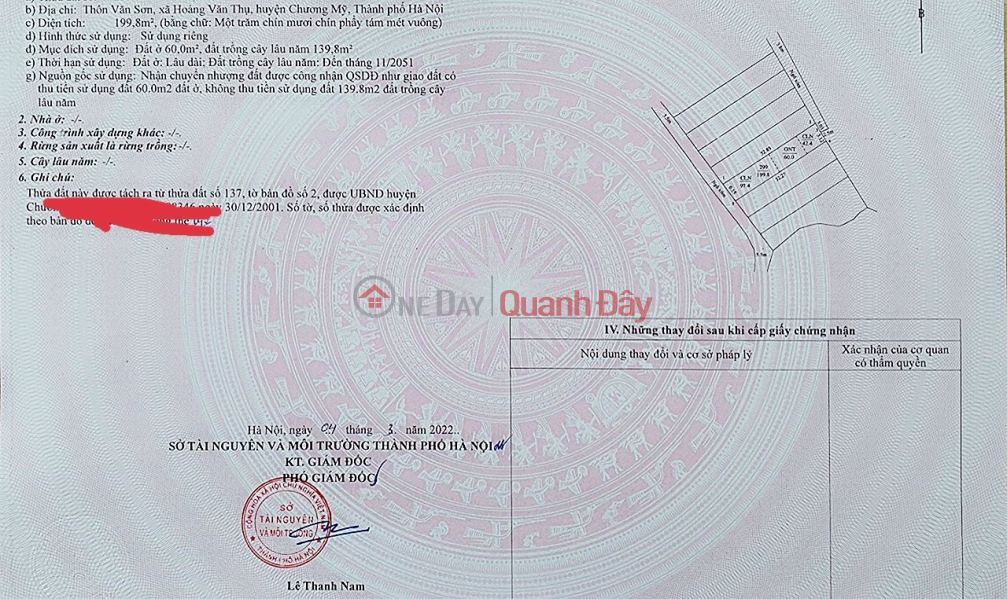 Property Search Vietnam | OneDay | Residential, Sales Listings 8xx million - 41.5m Phuong Dong land - Phuong Chau - Chuong My . 1 lot is only fast and very reasonable for you