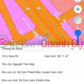 Nhanh Tay Sở Hữu Ngay Lô Đất Đẹp - Giá Tốt - Xã Cam Thành Bắc, Cam Lâm, Khánh Hòa _0