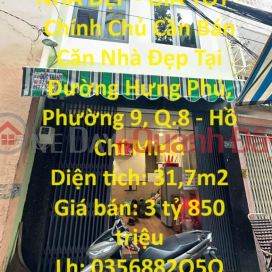 BEAUTIFUL HOUSE - GOOD PRICE - Owner For Sale Beautiful House At Hung Phu Street, Ward 9, District 8 - Ho Chi Minh _0