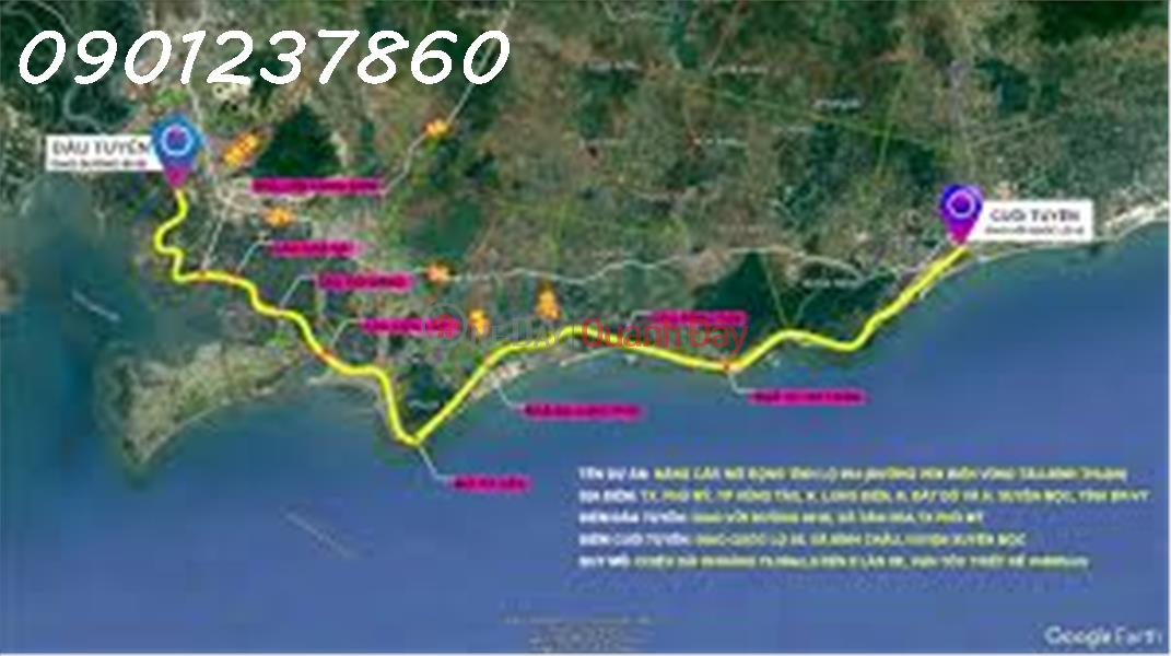 Property Search Vietnam | OneDay | Residential Sales Listings 1.3-hectare plot of land in Binh Chau, priced at 45 billion VND, poised to benefit from the coastal road and Long Thanh airport development.