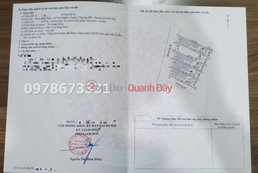 Property Search Vietnam | OneDay | Residential Sales Listings, 67.5M2 LAND FOR SALE NEAR PHU NGHI-CHUONG MY INDUSTRIAL PARK