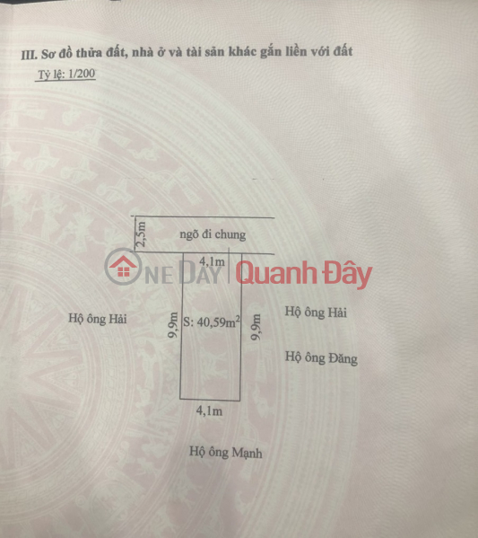 đ 2,3 tỷ KH gửi bán nhà 41m2 3 tầng xây độc lập còn mới 99% ngõ 3m đằng Hải, Hải An