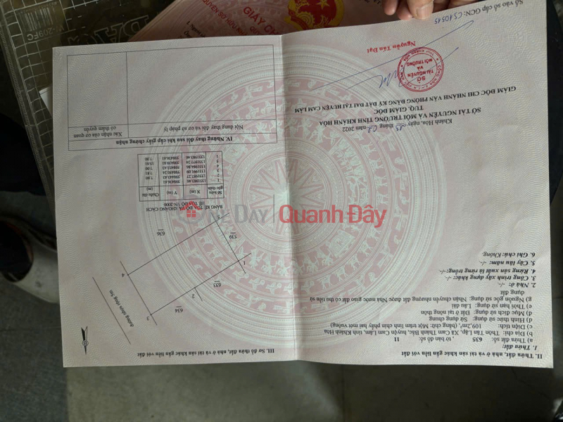 ĐẤT ĐẸP – GIÁ TỐT – CHÍNH CHỦ CẦN BÁN ĐẤT QL1A, Xã Cam Lâm, Khánh Hòa Niêm yết bán