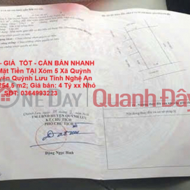 ĐẤT ĐẸP – GIÁ TỐT - CẦN BÁN NHANH LÔ ĐẤT Mặt Tiền TẠI Xóm 5 Xã Quỳnh Ngọc, Huyện Quỳnh Lưu Tỉnh Nghệ An _0